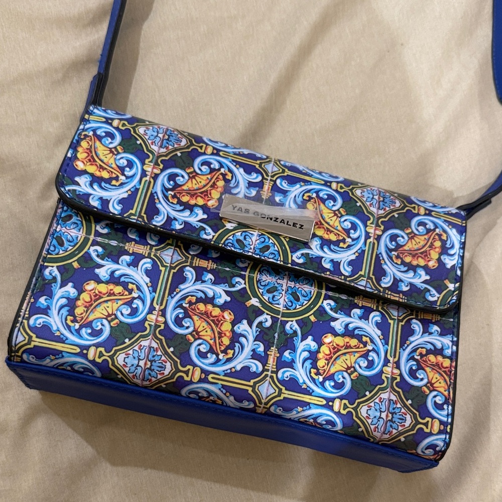 Blue Patterned Women's Bag